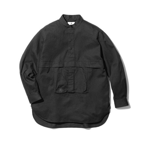 TAKIBI Light Denim Utility Pullover blk SH 21AU402 hero 01